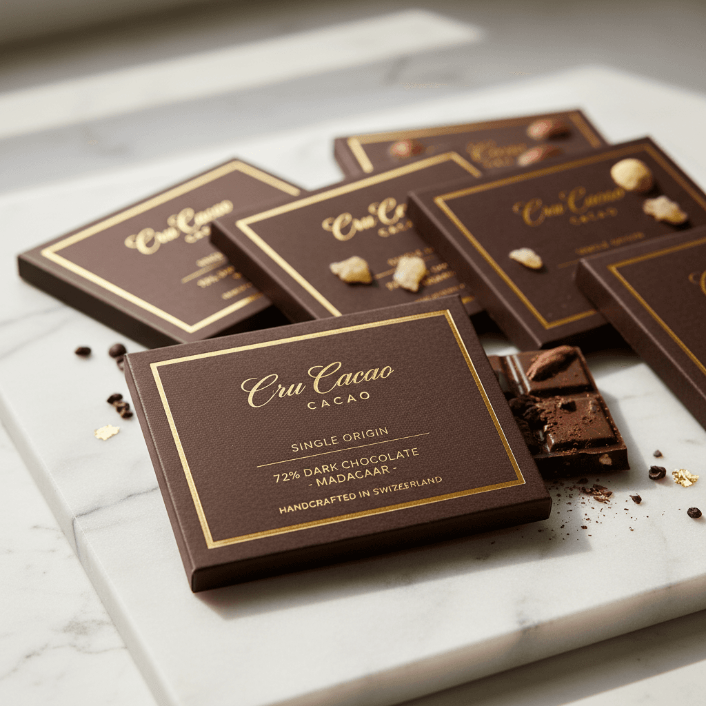 Corporate logo on chocolate wrapper